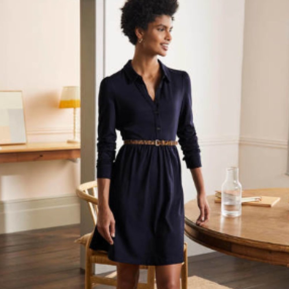 NWOT Boden Alma Jersey Shirt Dress